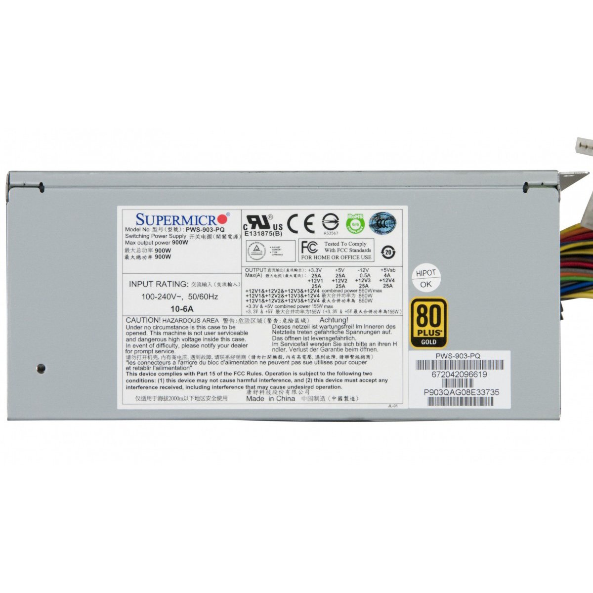 Amazon.com: Supermicro Power Supply PWS-903-PQ PS/2 900W Multi